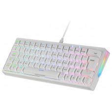 TECLADO MECANICO MKMINIPRO SWITCH BROWN RGB BLANCO MARS GAMING (Espera 4 dias)