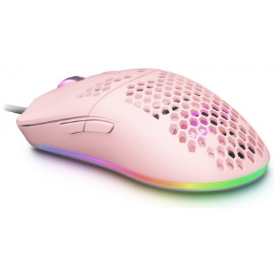 Mouse Mars Gaming Rgb Mmax Diseo Hive Pink 12400dpi