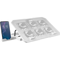 NOTEBOOK COOLER STAND MNBC2W RGB BLANCO MARS GAMING (Espera 4 dias)