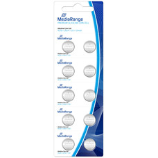 MEDIARANGE 10 Pilas de boton AG10/LR54 1.5V 72mAh premium alcalina (blister de 10 pilas)