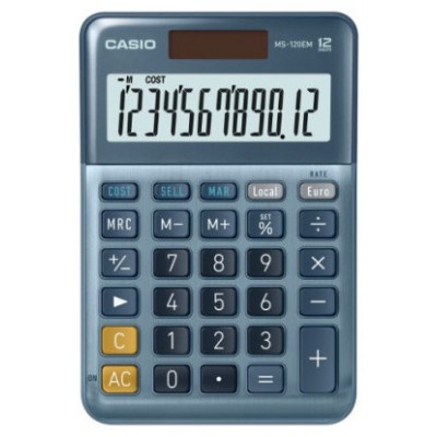 CALCULADORA DE SOBREMESA DE 12 DÍGITOS CASIO MS-120EM (Espera 4 dias)