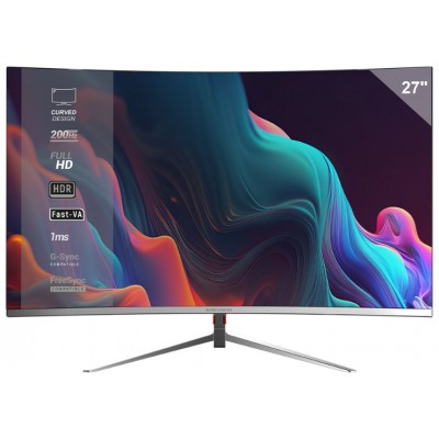 MONITOR 27" CURVO DP HDMI MARS GAMING MV27 IPS