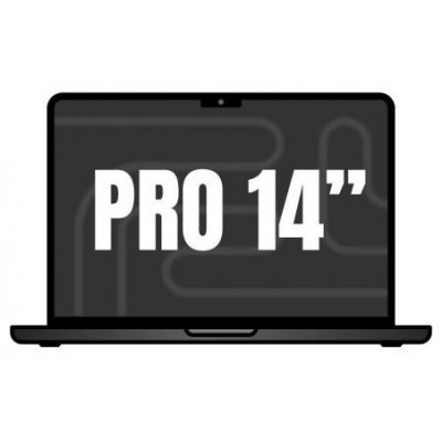 MACBOOK PRO APPLE 14"" M4 PRO 14CORE CPU+20CORE GPU 24GB 1TB SPACE BLACK (Espera 4 dias)