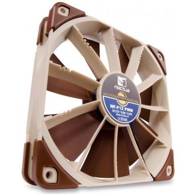 VENTILADOR 12CM NOCTUA NF-F12 PWM 1.500RPM MARRON (Espera 4 dias)