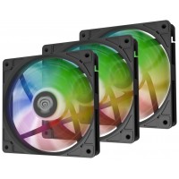 VENTILADOR GENESIS OXAL 120 ARGB NEGRO PACK 3 UDS