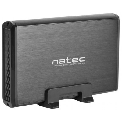 CAJA EXTERNA NATEC RHINO DISCO DURO 3,5" USB 3.0 SATA NEGRA