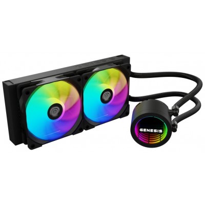 VENTILADOR GENESIS REFRIGERACION LIQUIDA HYDRIA 240 ARGB 120MM + PASTA TERMICA