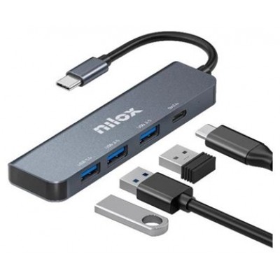 Nilox Hub USB C 3XUSB 3.0 1XUSBC