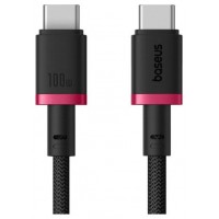 BASEUS DURA SERIES FAST CHARGING CABLE TYPE-C TO TYPE-C 100W 1M RED+BLACK (Espera 4 dias)