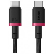 BASEUS DURA SERIES FAST CHARGING CABLE TYPE-C TO TYPE-C 100W 1M RED+BLACK (Espera 4 dias)