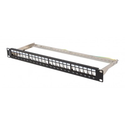 PATCH PANEL LANBERG 24 PUERTOS 1U RACK 19" FTP PARA MODULOS KEYSTONE NEGRO-SX3 PATCH PANEL LANBERG 24 PUERTOS 1U RACK 19" FTP PARA MODULOS KEYSTONE NEGRO