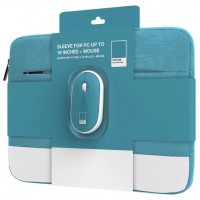 Celly Kit Sleeve Pantone + raton 15,6" Azul