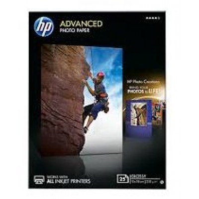 HP Papel Advanced glossy photo, 250g/m2, 13x18cm borderless, 25 hojas