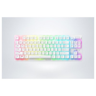 Razer DeathStalker V2 Pro Tenkeyless teclado USB + RF Wireless + Bluetooth QWERTY Inglés de EE. UU. Blanco (Espera 4 dias)