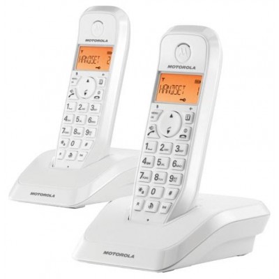 MOTOROLA S1202 Telefono DECT DUO Blanco