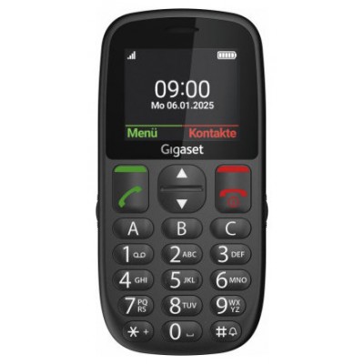 Gigaset GL395 5,59 cm (2.2") 90 g Negro Tel&eacute;fono para personas mayores (Espera 4 dias)