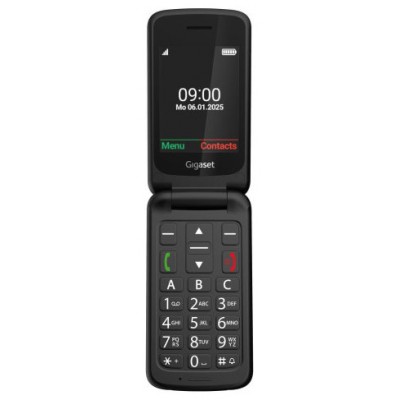 Gigaset GL595 7,11 cm (2.8") 114 g Negro Tel&eacute;fono para personas mayores (Espera 4 dias)