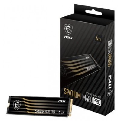 MSI SSD SPATIUM M480 PRO M.2 PCIE 4TB PCI Express 4.0 NVMe 3D NAND (Espera 4 dias)