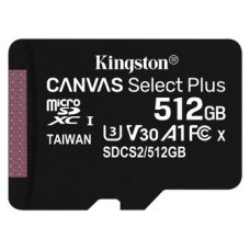 MEMORIA MICRO SD 512GB KINGSTON CANVAS SELECT PLUS (Espera 4 dias)