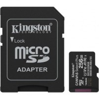 MEMORIA SD MICRO 256GB KINGSTON CLASE 10 +  ADAPTADOR