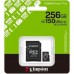 MEMORIA SD MICRO 256GB KINGSTON CLASE 10 +  ADAPTADOR