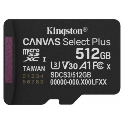 MEMORIA KINGSTON-MICROSD SDCS3 512GBSP-DU25 MEMORIA KINGSTON-MICROSD SDCS3 512GBSP