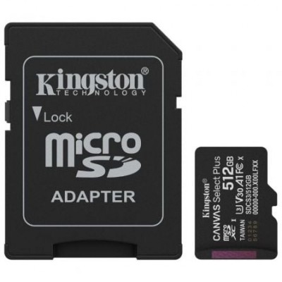 MEMORIA SD MICRO 512GB KINGSTON CLASE 10 + ADAPTADOR-SX24 MEMORIA SD MICRO 512GB KINGSTON CLASE 10 + ADAPTADOR