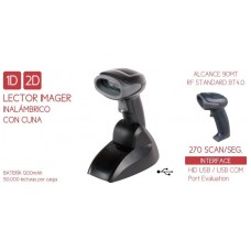 LECTOR CODIGO DE BARRAS SEYPOS PRO-CODE 2D BT WIRELESS USB negro (Espera 4 dias)