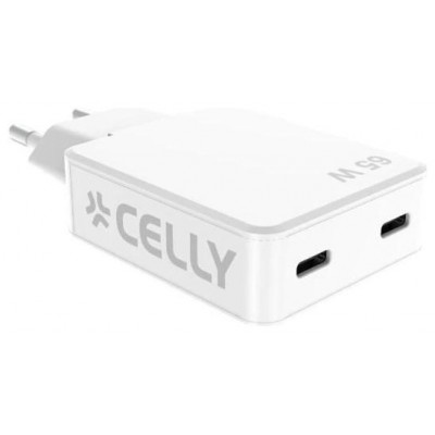 Celly Cargador  2 Usb-C 65w