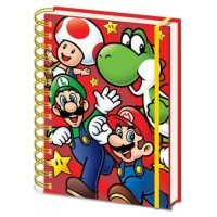 CUADERNO A5 CON ESPIRAL PERSONAJES SUPER MARIO 21 X 15 CM PYRAMID REDSTRING SR72959 (Espera 4 dias)