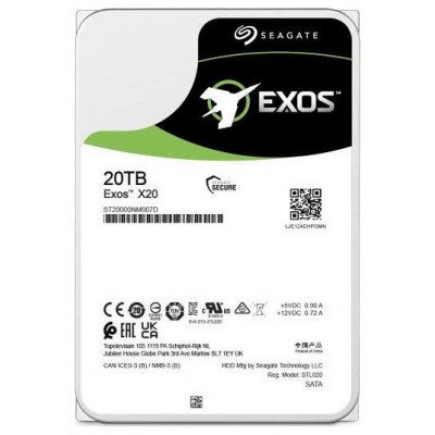 HDD SEAGATE 3.5" 20TB 7200RPM 256MB SATA3 EXOS (Espera 4 dias)