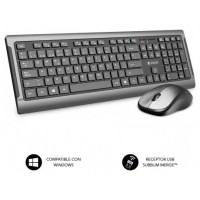 SUBBLIM Teclado Combo Wireless Premium Silence UltraSlim Space Grey