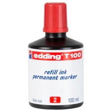 Edding T-100 cartucho de tinta 1 pieza(s) Original Rojo (Espera 4 dias)