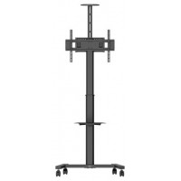 VOGELS 7410310 ESSENTIAL ONE POLE TROLLEY 32-65" 50 KG WITH SHELVE AND CAMERA ACCESSORY VESA UP TO 600x400 (Espera 4 dias)