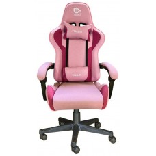 Talius silla Hornet gaming negra/rosa, tela transpirable, butterfly, base y ruedas nylon, pistón C4