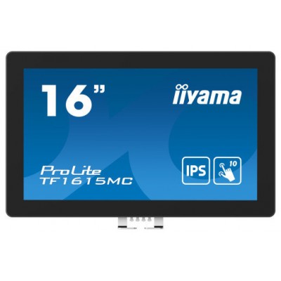 iiyama ProLite TF1615MC-B1 pantalla para PC 39,6 cm (15.6") 1920 x 1080 Pixeles Full HD Pantalla táctil Negro (Espera 4 dias)