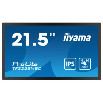 iiyama PROLITE Pizarra de caballete digital 55,9 cm (22") LED 600 cd / m² Full HD Negro Pantalla táctil (Espera 4 dias)