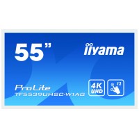 iiyama ProLite TF5539UHSC-W1AG monitor pantalla t&aacute;ctil 139,7 cm (55") 3840 x 2160 Pixeles Multi-touch Multi-usuario Blanco (Espera 4 dias)
