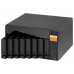 QNAP TL-D800S caja para disco duro externo Carcasa de disco duro/SSD Negro, Gris 2.5/3.5" (Espera 4 dias)