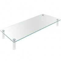 Tooq TQMR061 Soporte elevador monitores vidrio