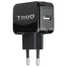 CARGADOR DE PARED TOOQ TQWC-1S01 USB 2,4A, NEGRO