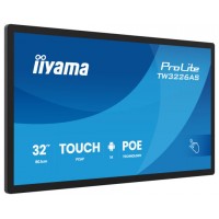 IIYAMA 32" PANEL-PC ANDROID 14+GMS, SOC OCTO-CORE RK3576 4GB, 32GB, 10-POINTS TOUCH, 1920X1080, VA PANEL, SPEAKERS, MIC, POE, WIFI, BT5.3, MICRO-SD SLOT, HDMI-IN, 3X USB, 430CD/M2, IISIGNAGE2 SUPPORTED, FLUSH WALL-MOUNT INCLUDED (TW3226AS-B3P) (Esper