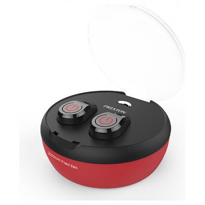 AURICULARES PRIXTON OYSTER TWS200 NEGRO- ROJO BT