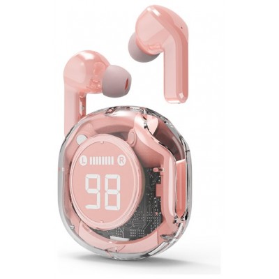 AURICULARES GEMBIRD TWST-01-PK TRANSPARENTES ROSA BT