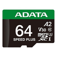 ADATA Speed Plus microSDXC UHS-I 64GB U3 V30 A2-8SX ADATA Speed Plus microSDXC UHS-I 64GB U3 V30 A2