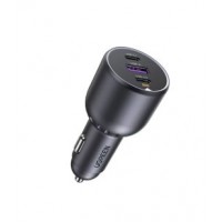 Ugreen 130W 3-Port Fast Car Char gray Auriculares, Ordenador port&aacute;til, Tel&eacute;fono m&oacute;vil, Port&aacute;til, Bater&iacute;a port&aacute;til, Tel&eacute;fono Gris Encendedor de cigarrillos Auto (Espera 4 dias)