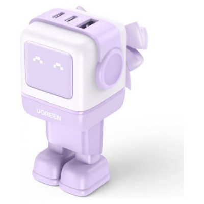 Ugreen Nexode RG 65W 3-Port GaN Ordenador port&aacute;til, Tel&eacute;fono m&oacute;vil, Rat&oacute;n, Port&aacute;til, Bater&iacute;a port&aacute;til, Tel&eacute;fono Rosa Corriente alterna Carga r&aacute;pida Interior (Espera 4 dias)