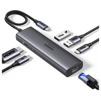 Ugreen REVODOK 6-IN-1 4K@60HZ HDMI ETH DOCK Acoplamiento Base Gris (Espera 4 dias)-7SX Ugreen REVODOK 6-IN-1 4K@60HZ HDMI ETH DOCK Acoplamiento Base Gris (Espera 4 dias)