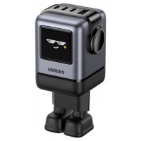 Ugreen 45515B cargador de dispositivo m&oacute;vil Ordenador port&aacute;til, Tel&eacute;fono m&oacute;vil, Port&aacute;til, Bater&iacute;a port&aacute;til, Tel&eacute;fono Gris Corriente alterna Carga r&aacute;pida Interior (Espera 4 dias)