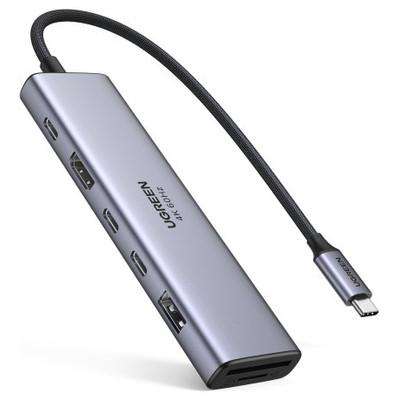 Ugreen REVODOK 7-IN-1 4K@60HZ HDMI DOCK Acoplamiento Base Gris (Espera 4 dias)-SX7 Ugreen REVODOK 7-IN-1 4K@60HZ HDMI DOCK Acoplamiento Base Gris (Espera 4 dias)